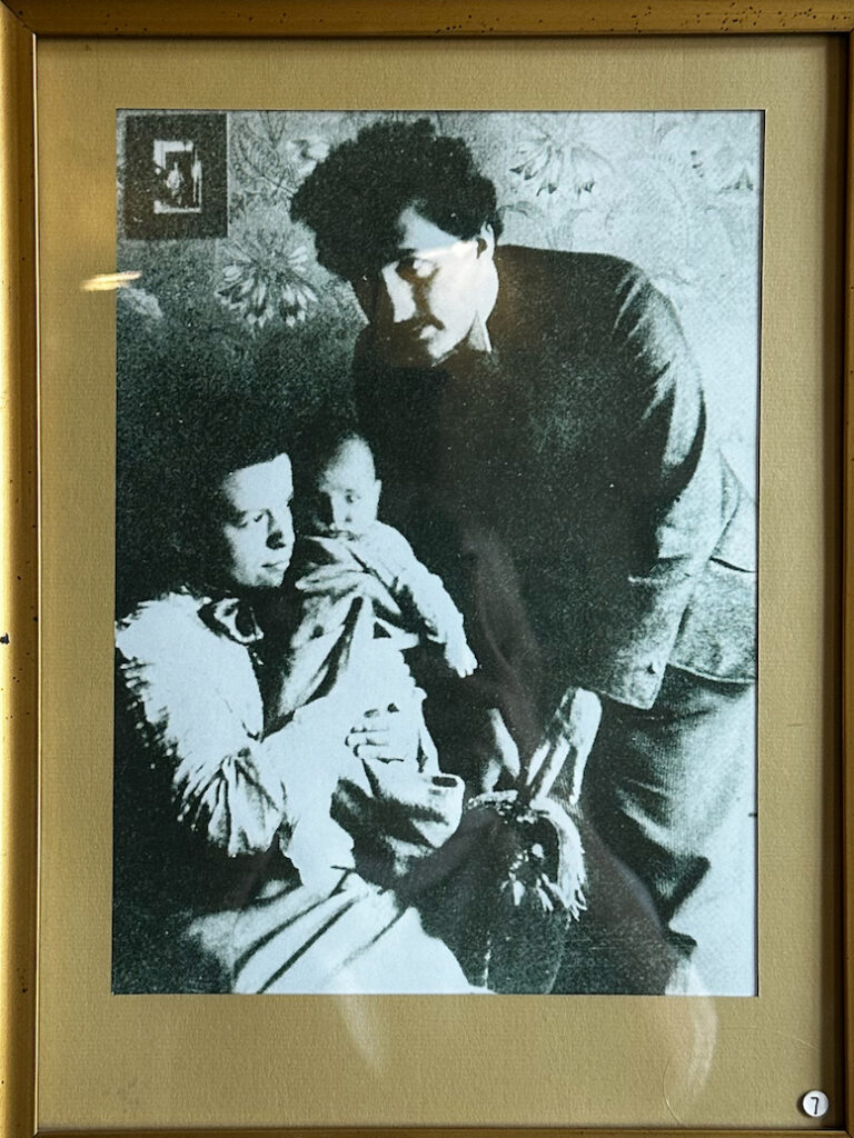 Mileva Marić, Albert Einstein and their son, Hans-Albert Einstein. Photo from the Einstein Haus, Bern.