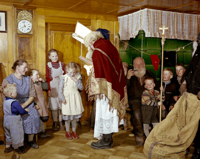 Christmas Switzerland, Samichlaus
Mikulás, Karácsony Svájcban 1950 körül